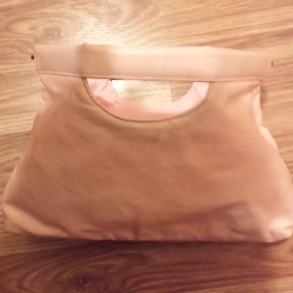 Vintage Purse Perfect Condition Light Pink 11 1/2" x 6" High Hinge Closing - Picture 5 of 5